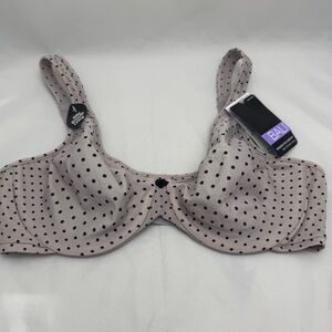 💗 Bali Passion for Comfort Underwired Bra 36D Blush Polka Dot NWT 💗